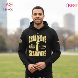Seattle Seahawks Super Bowl LX Champions Black Hoodie
