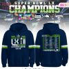 Seattle Seahawks Champions Super Bowl LX White Hoodie