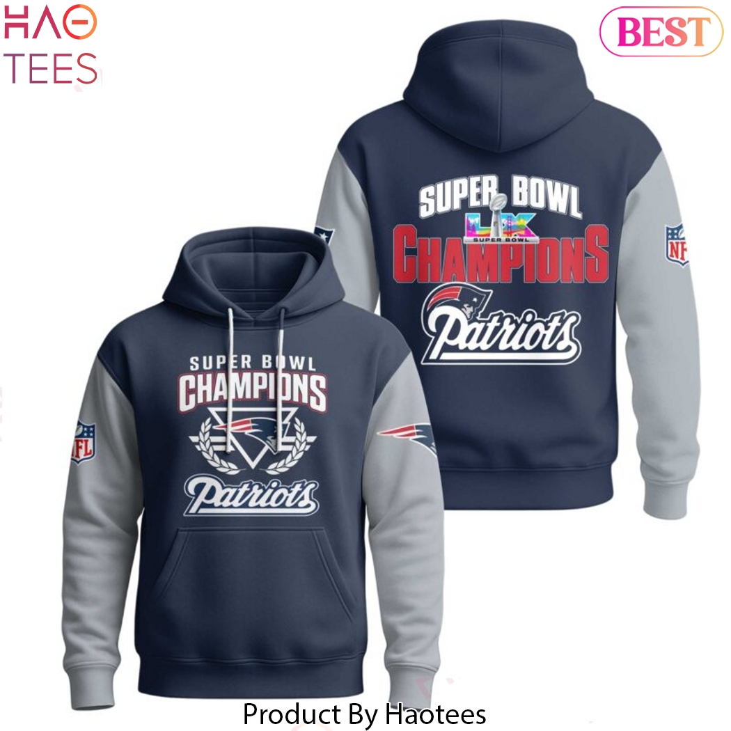 Super Bowl LX New England Patriots Hoodie Super Bowl LX New England Patriots Hoodie