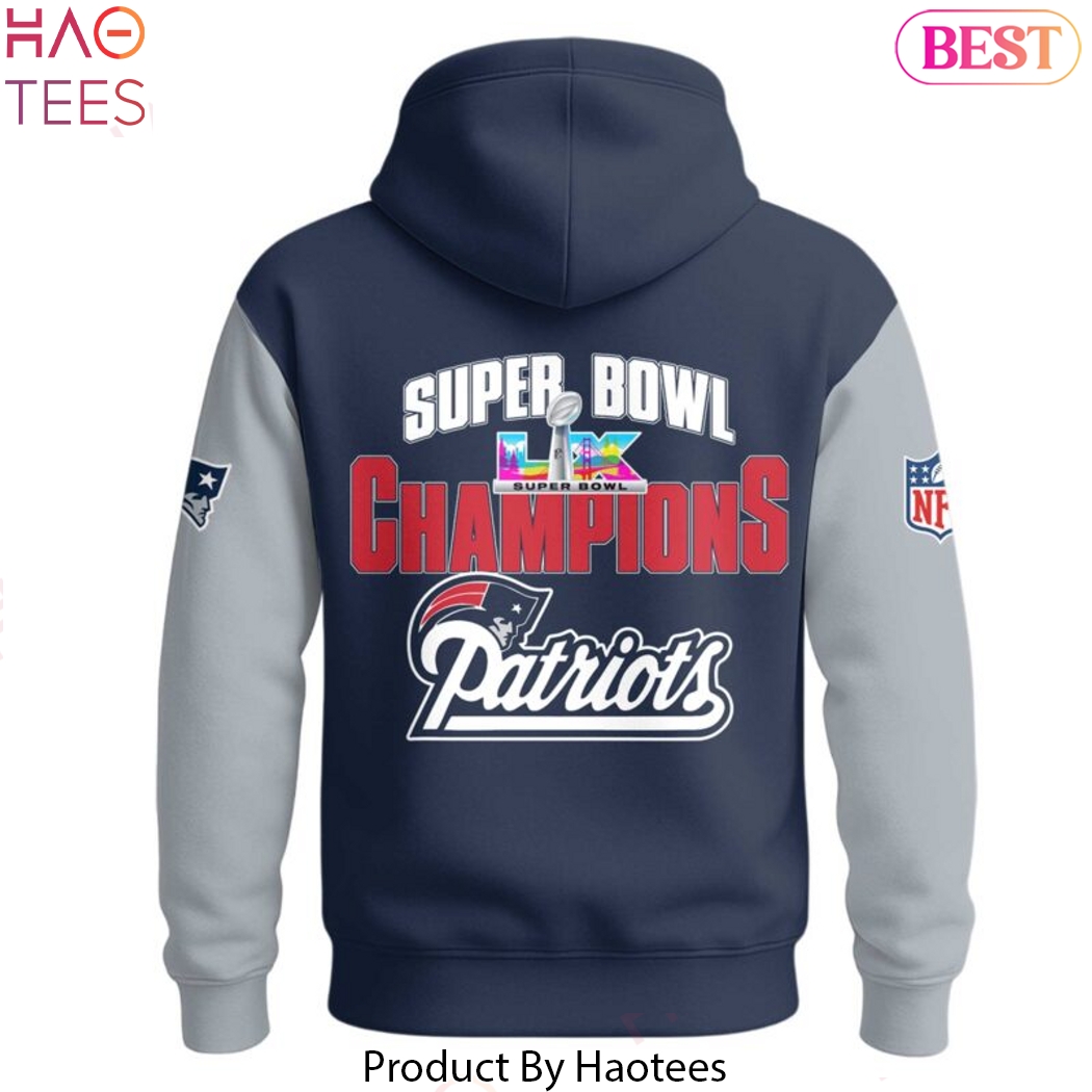 Super Bowl LX New England Patriots Hoodie Super Bowl LX New England Patriots Hoodie