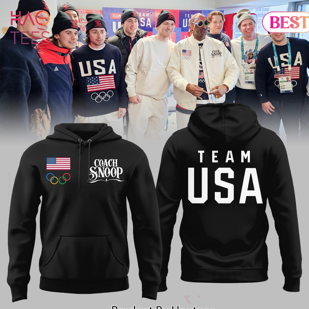 TEAM USA Coach Snoop Olympic Black Pullover Hoodie TEAM USA Coach Snoop Olympic Black Pullover Hoodie