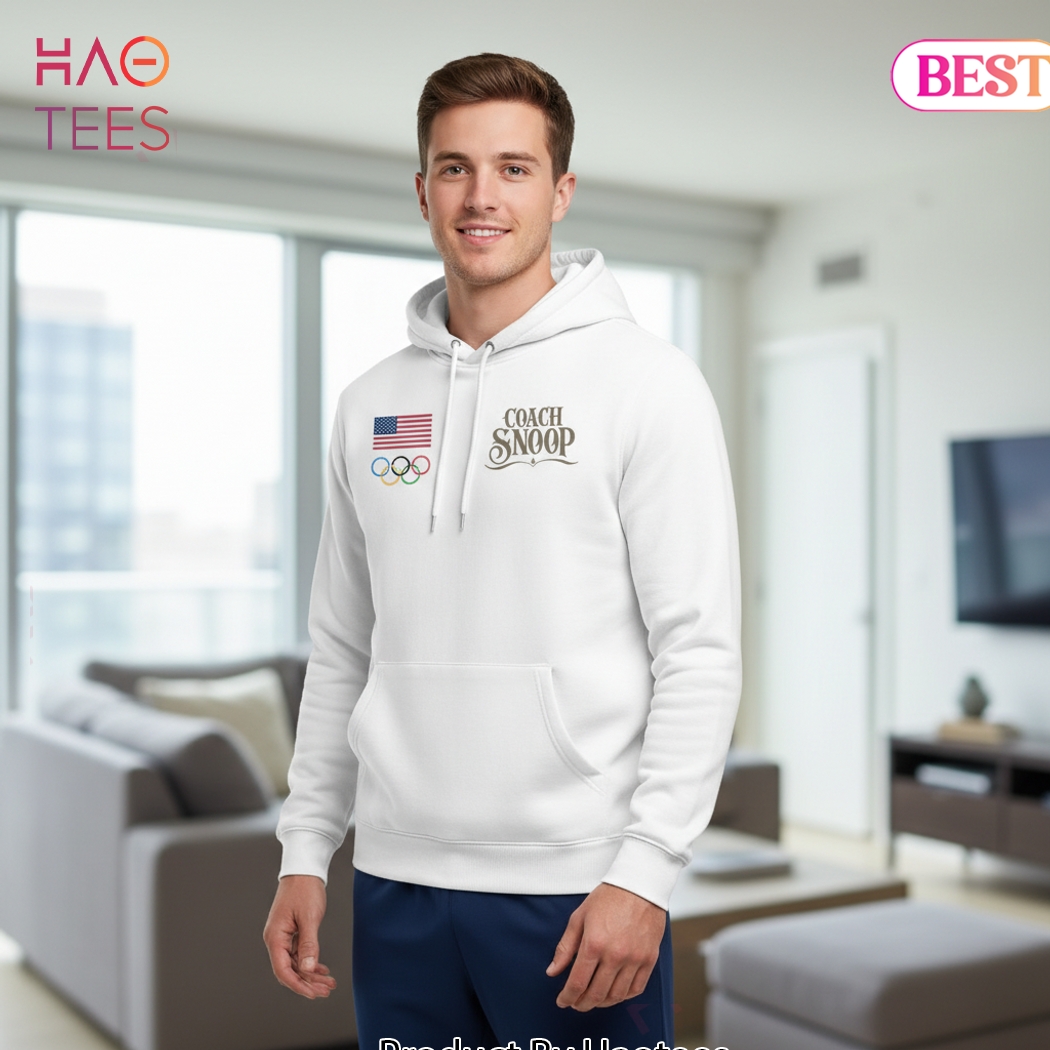 Team USA Coach Snoop Olympic Rings Patriotic Hoodie Team USA Coach Snoop Olympic Rings Patriotic Hoodie