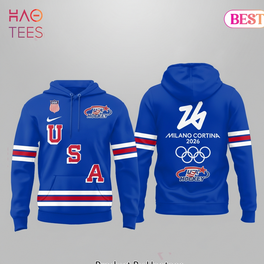 Team USA Hockey Milano Cortina 2026 Olympic Hoodie Team USA Hockey Milano Cortina 2026 Olympic Hoodie