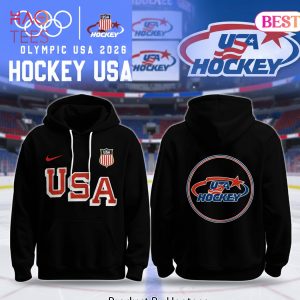 USA Hockey Olympic 2026 Black Pullover Fan Hoodie