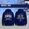 USA Hockey Olympic Champions 2026 Blue Hoodie USA Hockey Olympic Champions 2026 Blue Hoodie