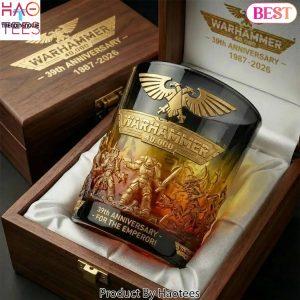 Warhammer 40,000 40K 39th Anniversary For The Emperor Premium 3D Relief Commemorative Whiskey Glass Warhammer 40,000 40K 39th Anniversary For The Emperor Premium 3D Relief Commemorative Whiskey Glass
