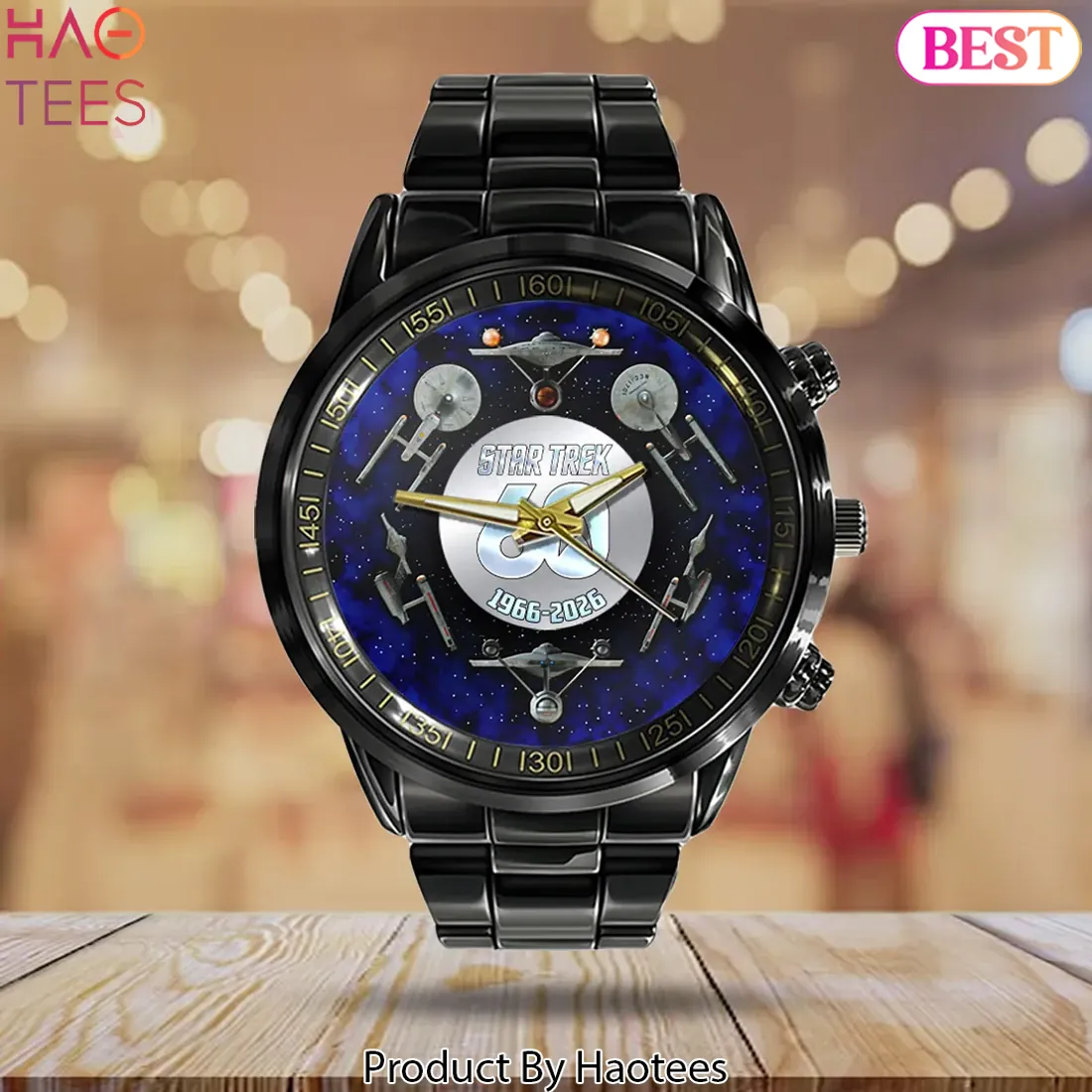Star Trek 60th Anniversary Black Stainless Steel Watch – MAITM15182 Star Trek 60th Anniversary Black Stainless Steel Watch – MAITM15182