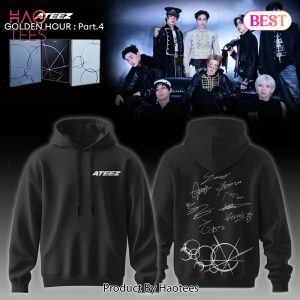 ATEEZ Golden Hour Part 4 Fan Signatures K-Pop Hoodie