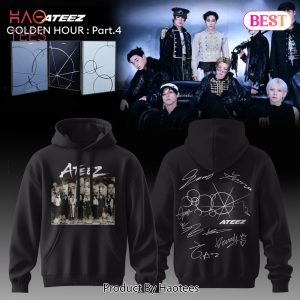 ATEEZ Golden Hour Part.4 Kpop Member Collage Hoodie