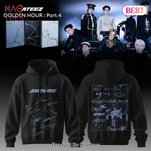 ATEEZ Golden Hour_ Part.4 Member Signatures Hoodie