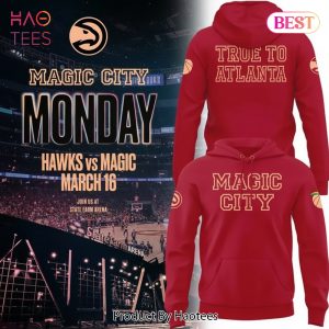 Atlanta Hawks Magic City Hawks True To Atlanta Hoodie – Red