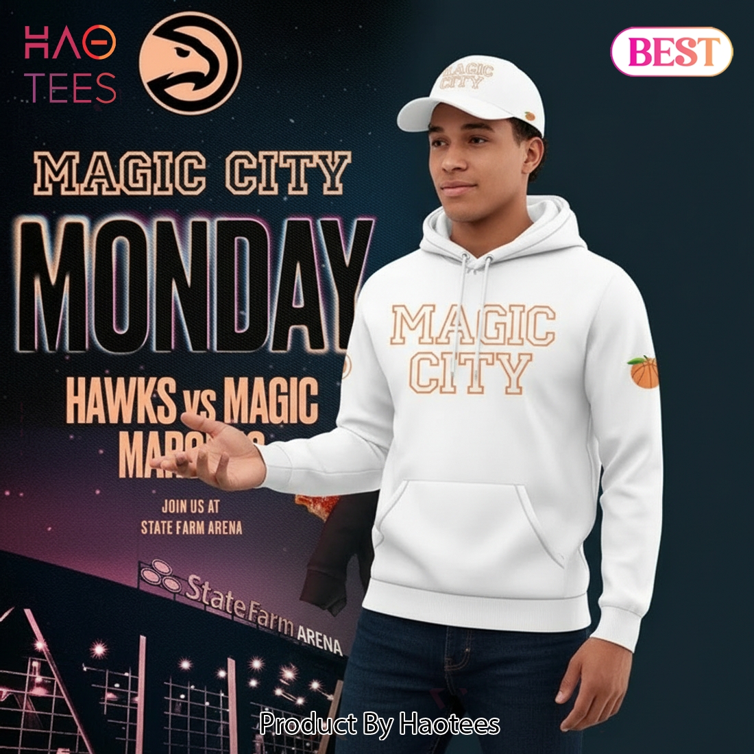 Atlanta Hawks Magic City Hawks White Hoodie Atlanta Hawks Magic City Hawks White Hoodie