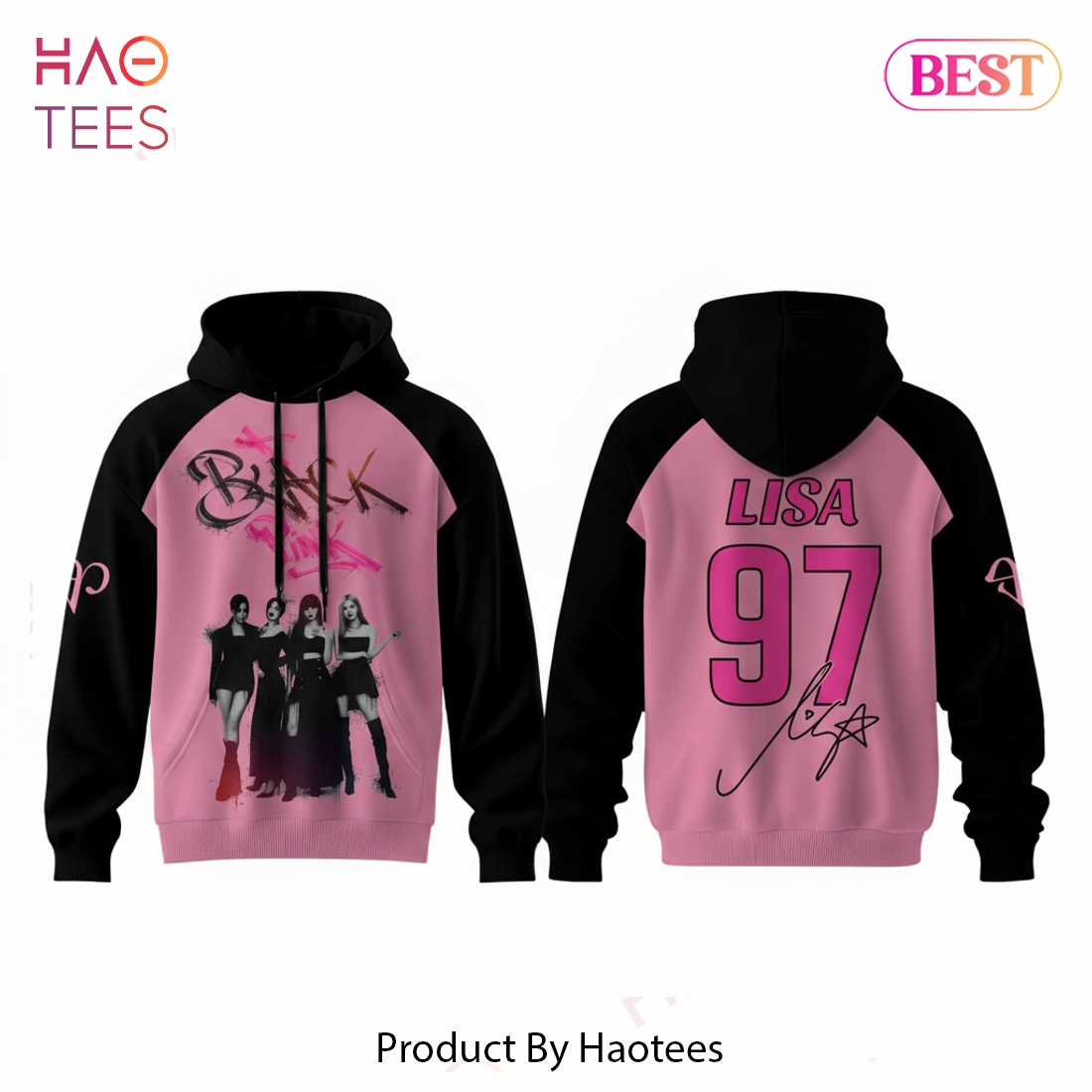BLACKPINK 10th Anniversary Comeback Lisa 97 Kpop Hoodie BLACKPINK 10th Anniversary Comeback Lisa 97 Kpop Hoodie