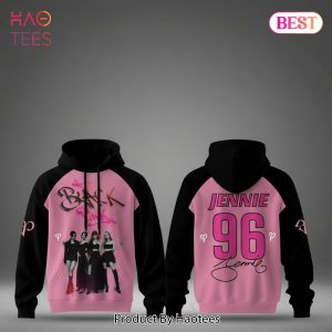 Blackpink 10th Anniversary & Comeback Pink & Black Raglan Hoodie