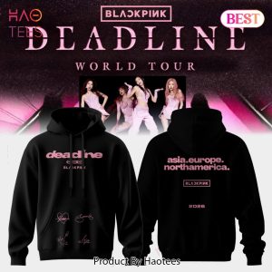 BlackPink Deadline World Tour Signature Black Hoodie