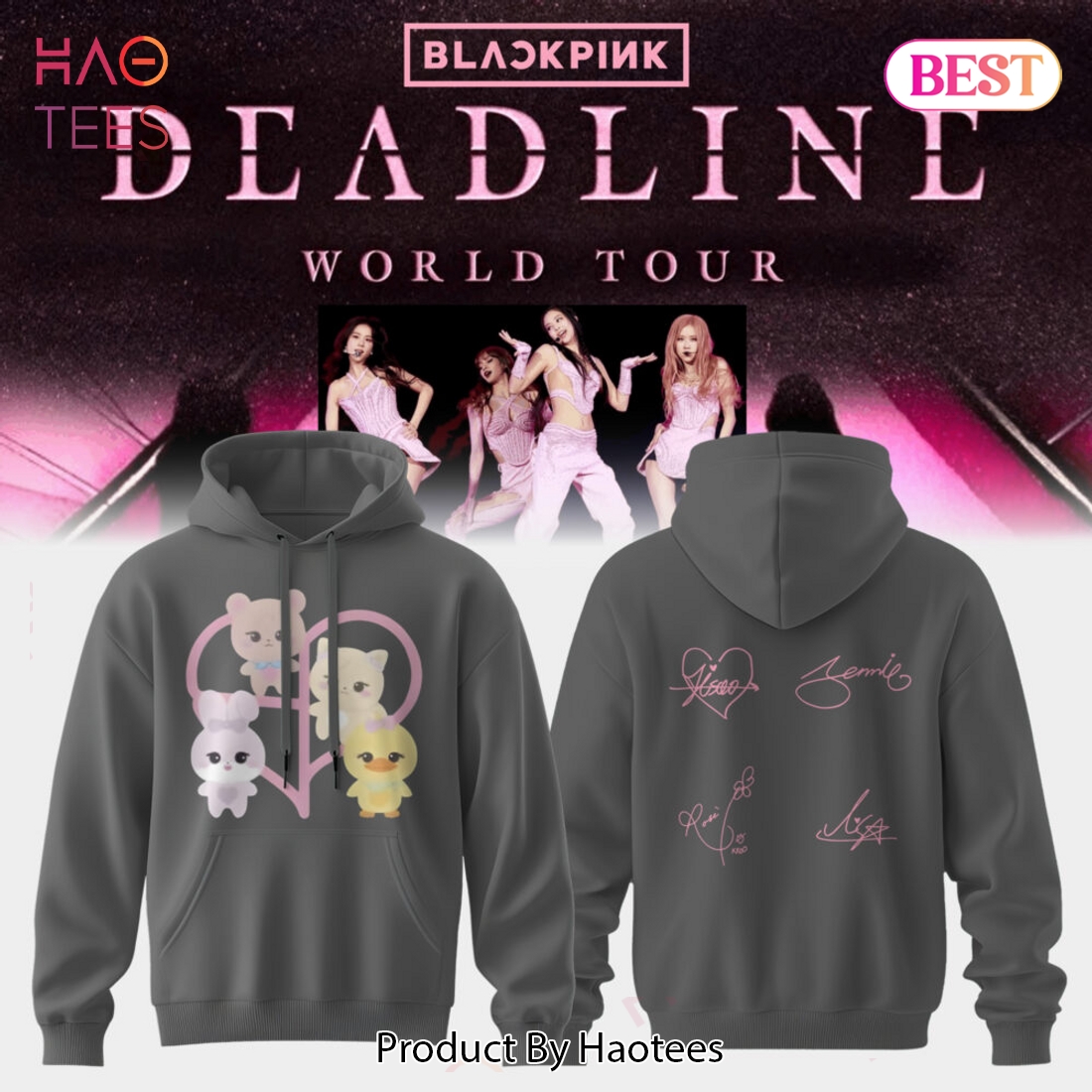BlackPink Deadline World Tour Signature Hoodie BlackPink Deadline World Tour Signature Hoodie