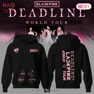 BlackPink Deadline World Tour Signature Hoodie – Black