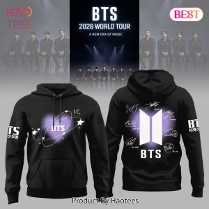 BTS Signature Black Hoodie