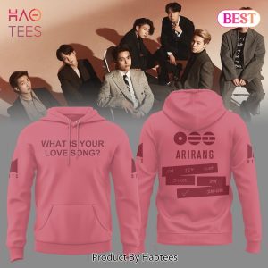 BTS What Is Your Love Song Pink Hoodie