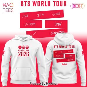 BTS World Tour White Hoodie