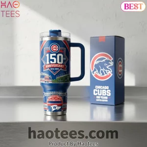 Chicago Cubs 150th Anniversary Limited Edition Wrigley Field Commemorative Tumbler