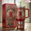 Cincinnati Reds YETI Luxury Diamond Gold Filigree National League Baseball Tumbler