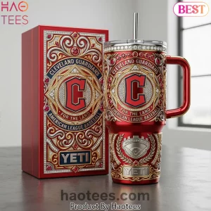Cleveland Guardians “For The Land” Luxury Jeweled Baseball Tumbler