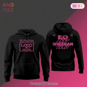 Ed Sheeran Loop Tour 2026 Official Pink Graphic Hoodie