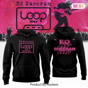 Ed Sheeran Loop Tour 2026 Official Pink Graphic Hoodie