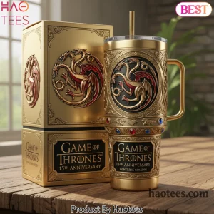 Game of Thrones 15th Anniversary Premium Gold Targaryen Dragon 40oz Tumbler Game of Thrones 15th Anniversary Premium Gold Targaryen Dragon 40oz Tumbler