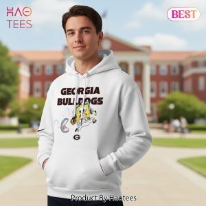 Georgia Bulldogs Spongebob Squarepants White Hoodie