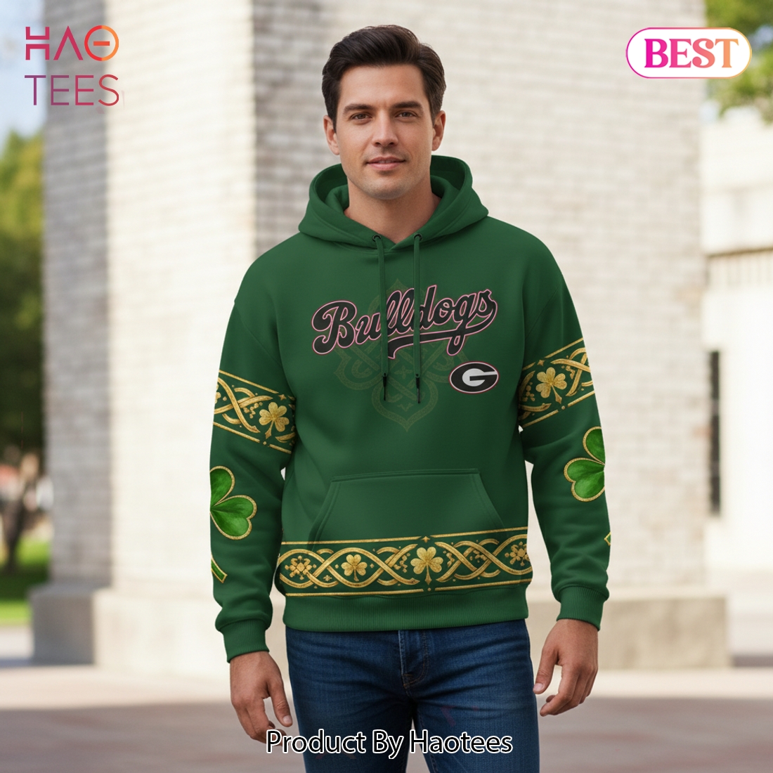 Georgia Bulldogs St. Patrick Day Legacy Hoodie Georgia Bulldogs St. Patrick Day Legacy Hoodie