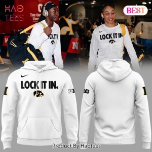 Iowa Hawkeyes 2026 Lock It In Iowa Women Basketball Design Hoodie – White
