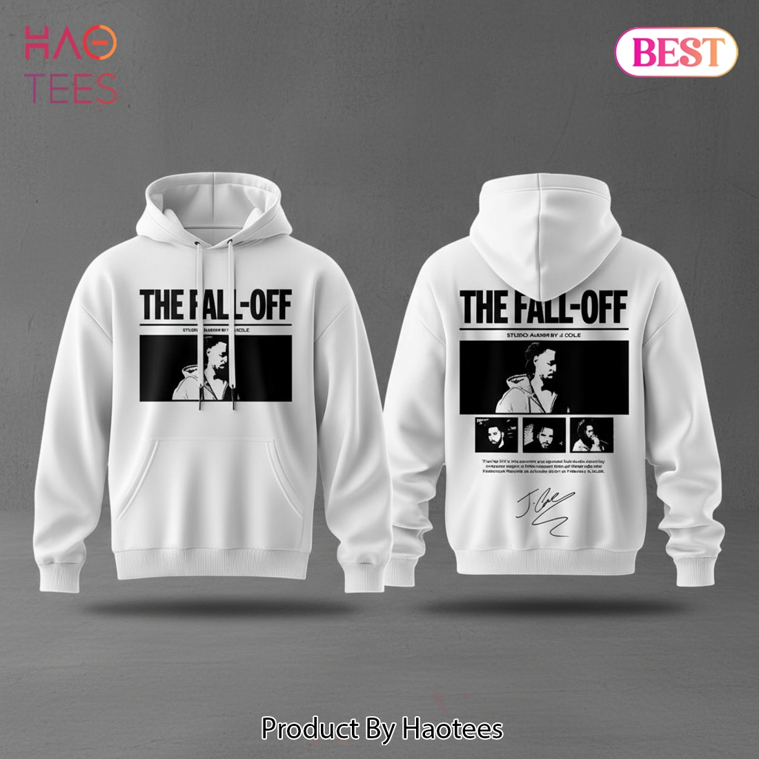 J. Cole The Fall-Off Studio Album Artwork Hoodie J. Cole The Fall-Off Studio Album Artwork Hoodie