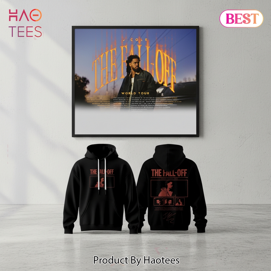 J. Cole The Fall-Off Studio Album Graphic Hoodie J. Cole The Fall-Off Studio Album Graphic Hoodie