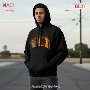 J. Cole The Fall Off World Tour Fiery Text Black Hoodie