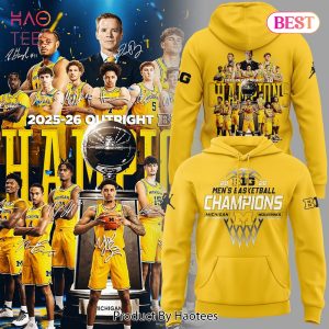 Michigan Wolverines 2025-26 Outright Champions Men Basketball Hoodie