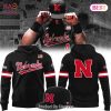 Nebraska Cornhuskers Men Basketball Design Zip Hoodie