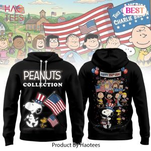 Peanuts Collection USA 250th Design Hoodie – Black