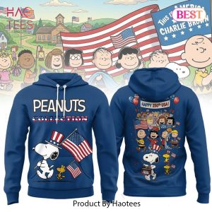 Peanuts Collection USA 250th Design Hoodie – Blue