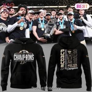 Purdue Boilermakers Basketball 2026 Big Ten Tournament Champions Black Hoodie
