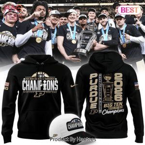 Purdue Boilermakers Basketball 2026 Big Ten Tournament Champions Hoodie