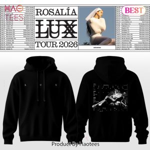 Rosalia – LUX Tour 2026 Hoodie – Black