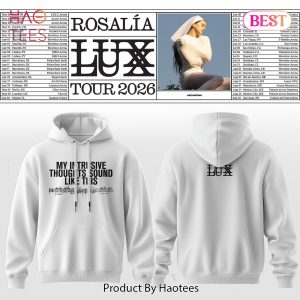 Rosalia – LUX Tour 2026 Hoodie – White