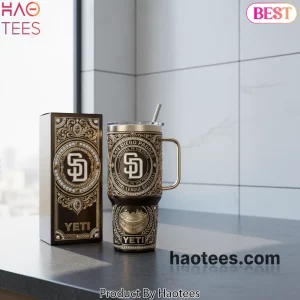 San Diego Padres Official YETI Luxury Embossed Travel Tumbler