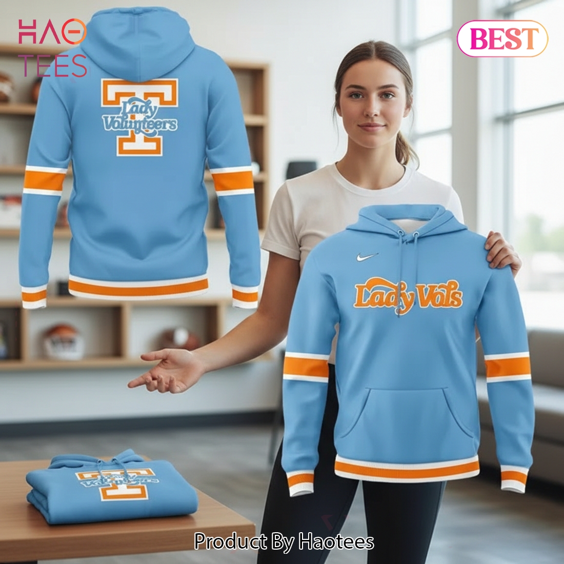 Tennessee Volunteers Lady Vols Softball Summitt Blue Uniform Hoodie Tennessee Volunteers Lady Vols Softball Summitt Blue Uniform Hoodie