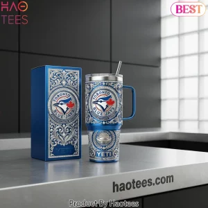 Toronto Blue Jays MLB Luxury Ornate YETI Tumbler