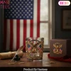 USA 250th Anniversary Freedom Patriotic Whiskey Glass