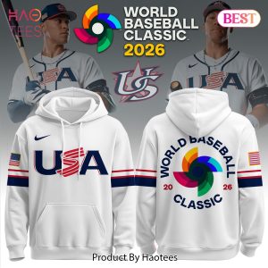 USA World Baseball Classic 2026 Hoodie – White