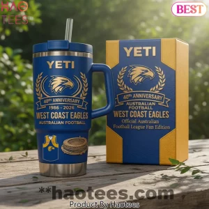 West Coast Eagles 40th Anniversary Official AFL YETI Commemorative Tumbler West Coast Eagles 40th Anniversary Official AFL YETI Commemorative Tumbler